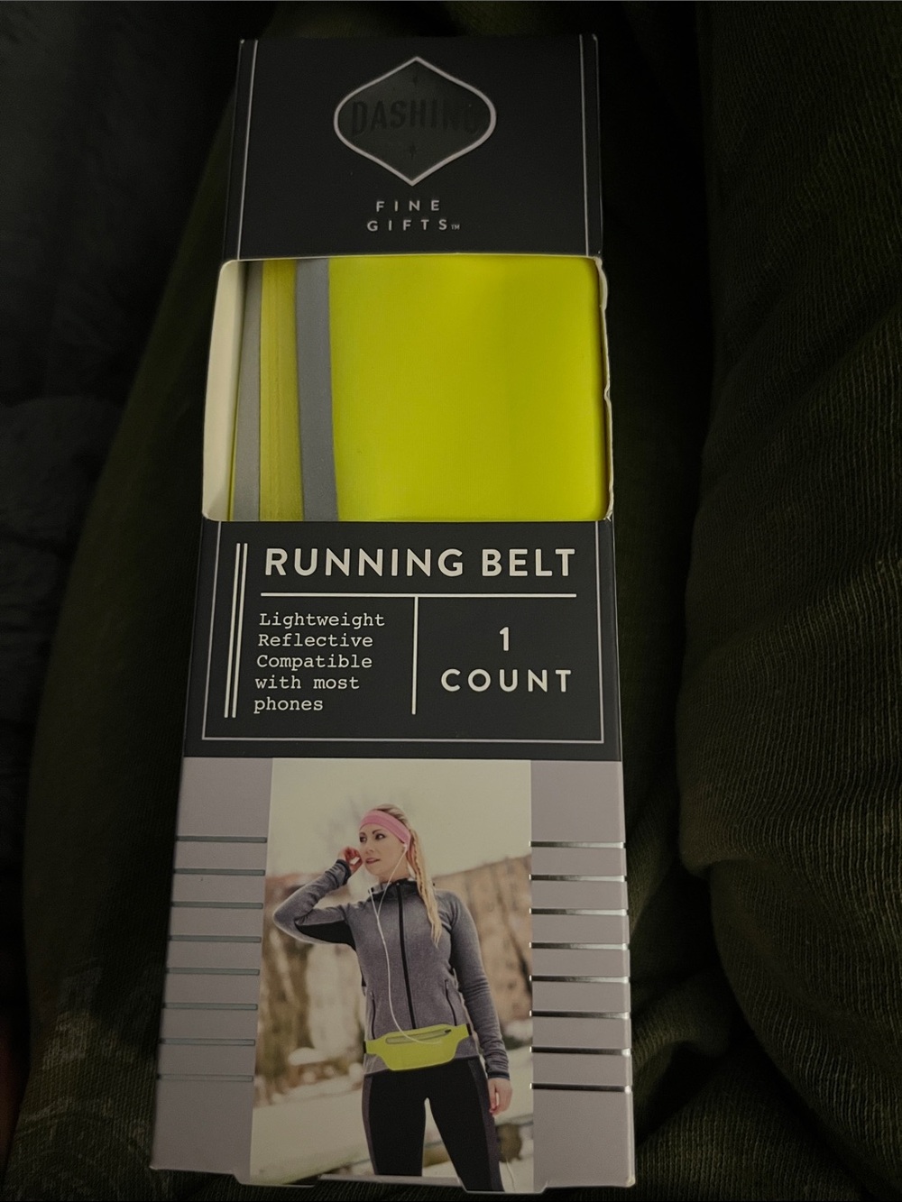 Dashing Neon Yellow Reflective Running Belt